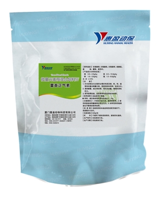 ไก่ต่อต้านความเครียดผลิตภัณฑ์สมุนไพรจีน Patchouli Perilla Leaves Mineral Elements